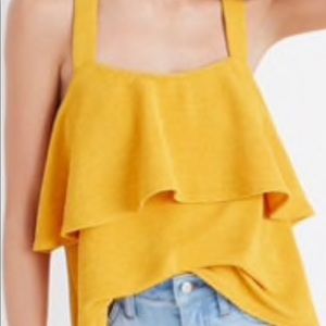 Madewell Tiered Ruffled Tank Top Blouse